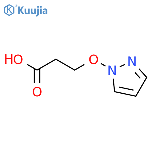 Propanoic acid, 3-(1H-pyrazol-1-yloxy)- structure