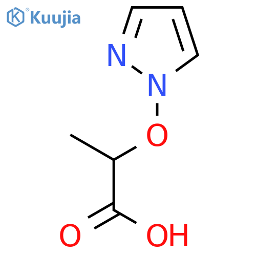 Propanoic acid, 2-(1H-pyrazol-1-yloxy)- structure