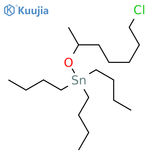 Stannane, tributyl[(6-chloro-1-methylhexyl)oxy]- structure