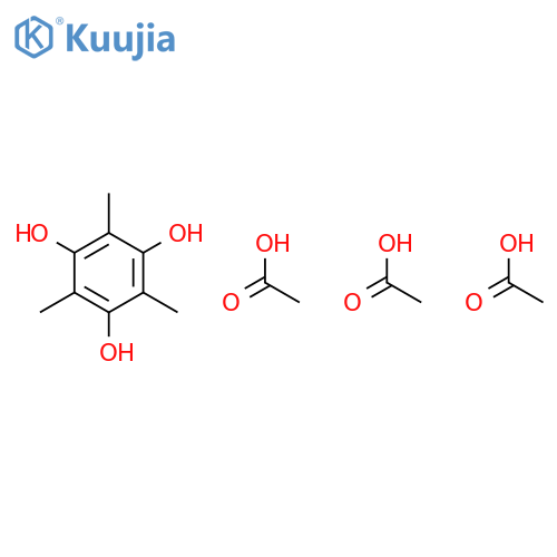 1,3,5-Benzenetriol, 2,4,6-trimethyl-, 1,3,5-triacetate structure