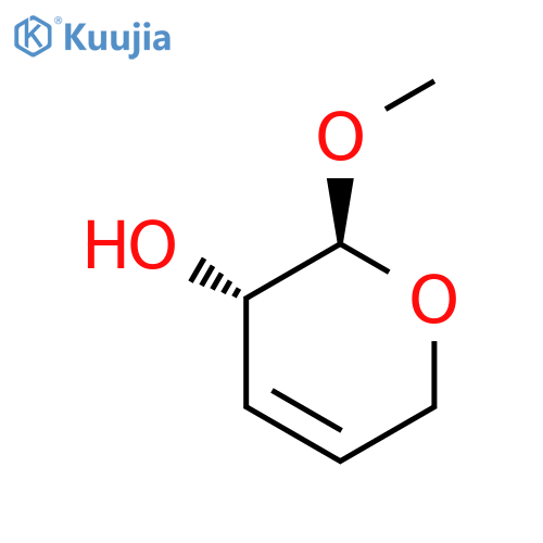 2H-Pyran-3-ol, 3,6-dihydro-2-methoxy-, (2S-trans)- structure