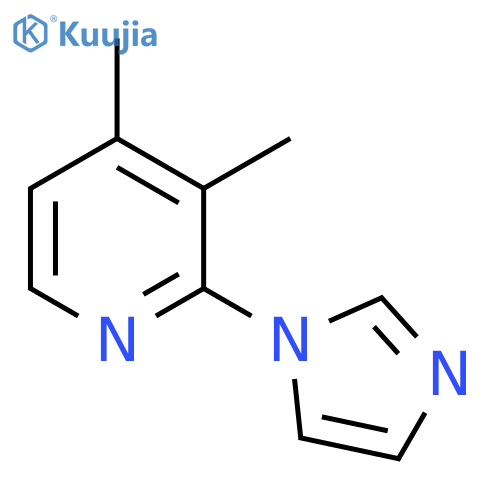Pyridine, 2-(1H-imidazol-1-yl)-3,4-dimethyl- structure