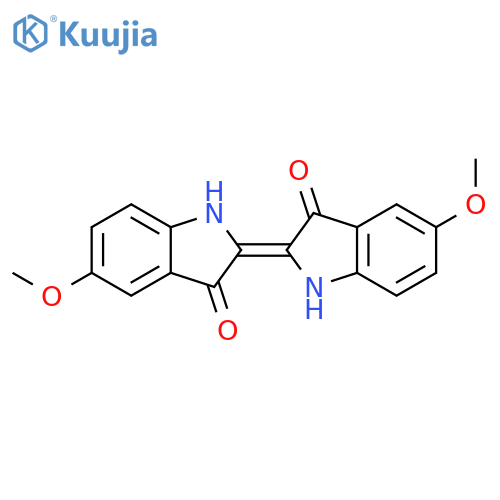 5,5'-dimethoxy-1H,1'H-[2,2']biindolylidene-3,3'-dione structure