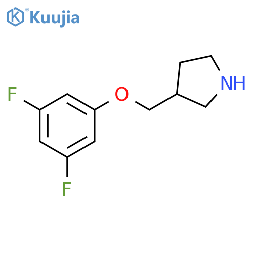 3-(3,5-Difluoro-phenoxymethyl)-pyrrolidine structure