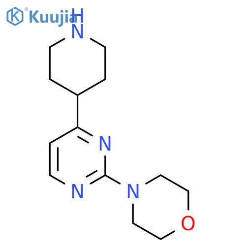 4-(4-(Piperidin-4-yl)pyrimidin-2-yl)morpholine structure
