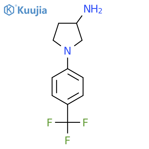 1-4-(Trifluoromethyl)phenylpyrrolidin-3-amine structure