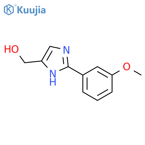 [2-(3-Methoxyphenyl)-1H-imidazol-4-yl]methanol structure