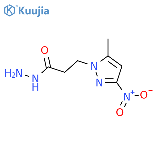3-(5-Methyl-3-nitro-1H-pyrazol-1-yl)propanohydrazide structure