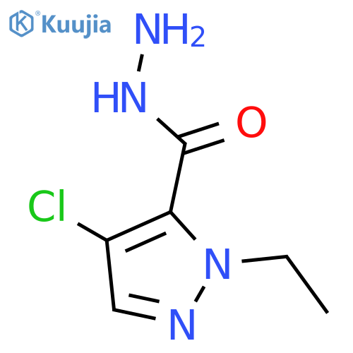 4-Chloro-1-ethyl-1H-pyrazole-5-carbohydrazide structure