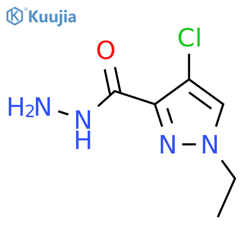 4-Chloro-1-ethyl-1H-pyrazole-3-carbohydrazide structure