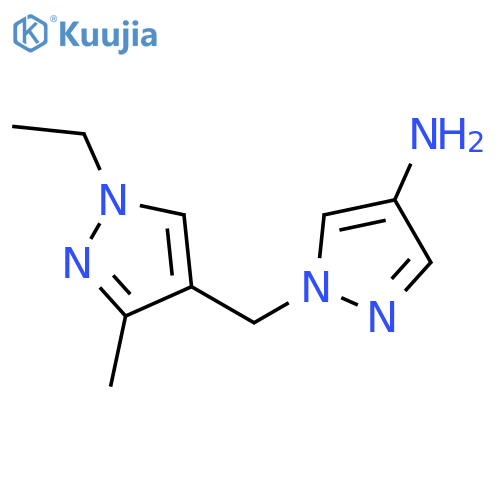 1-(1-ethyl-3-methyl-1H-pyrazol-4-yl)methyl-1H-pyrazol-4-amine structure