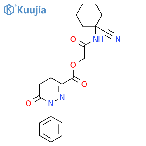 [(1-Cyanocyclohexyl)carbamoyl]methyl 6-oxo-1-phenyl-1,4,5,6-tetrahydropyridazine-3-carboxylate structure