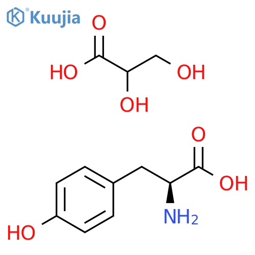 Tyrosine, L-, compd. with glyceric acid (8CI) structure