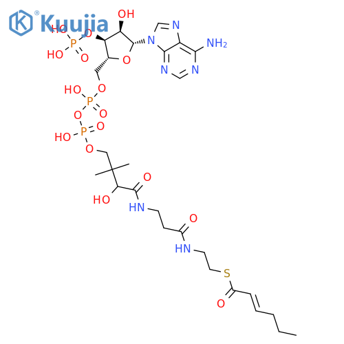 trans-hex-2-enoyl-CoA structure