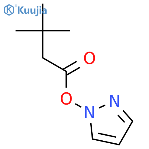 1H-Pyrazole, 1-(3,3-dimethyl-1-oxobutoxy)- structure
