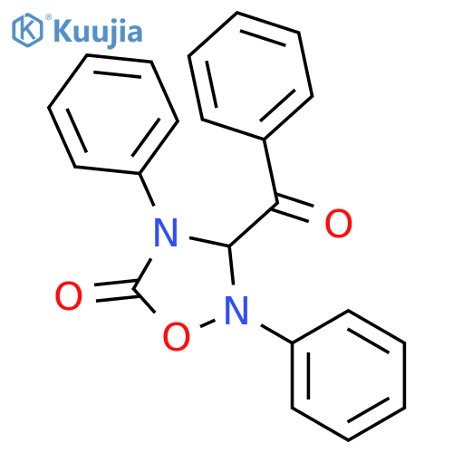 1,2,4-Oxadiazolidin-5-one, 3-benzoyl-2,4-diphenyl- structure