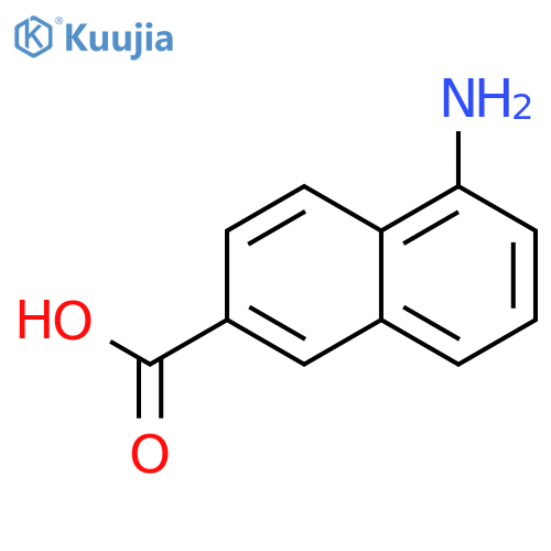 5-aminonaphthalene-2-carboxylic Acid structure