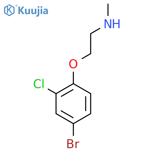 2-(4-Bromo-2-chlorophenoxy)-N-methylethanamine structure