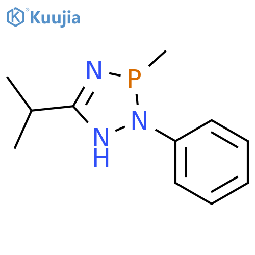 1H-1,2,4,3-Triazaphosphole, 2,3-dihydro-3-methyl-5-(1-methylethyl)-2-phenyl- structure