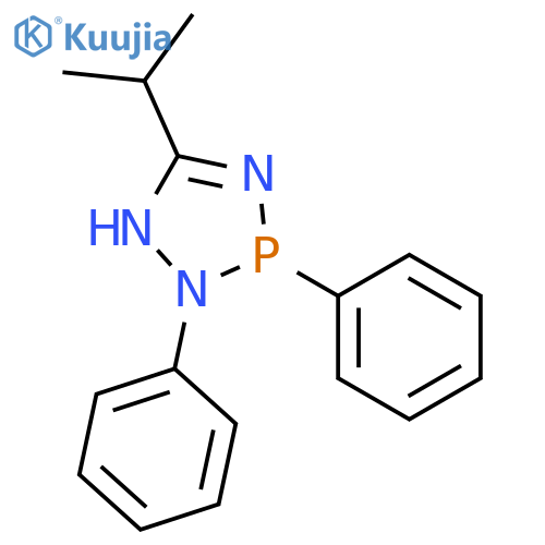 1H-1,2,4,3-Triazaphosphole, 2,3-dihydro-5-(1-methylethyl)-2,3-diphenyl- structure