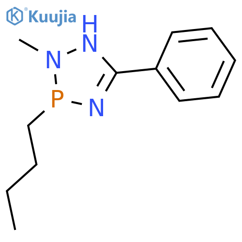 1H-1,2,4,3-Triazaphosphole, 3-butyl-2,3-dihydro-2-methyl-5-phenyl- structure