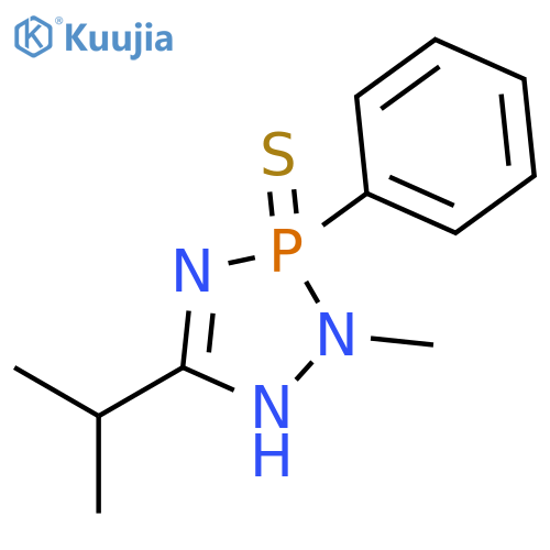 1H-1,2,4,3-Triazaphosphole, 2,3-dihydro-2-methyl-5-(1-methylethyl)-3-phenyl-, 3-sulfide structure