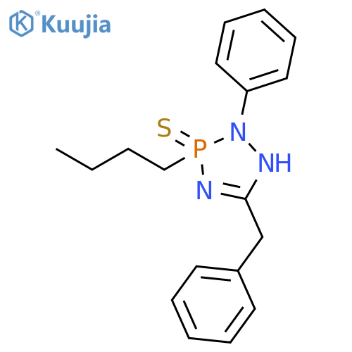 1H-1,2,4,3-Triazaphosphole, 3-butyl-2,3-dihydro-2-phenyl-5-(phenylmethyl)-, 3-sulfide structure