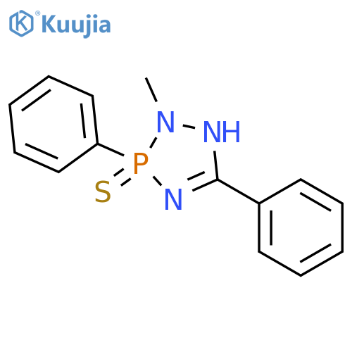 1H-1,2,4,3-Triazaphosphole, 2,3-dihydro-2-methyl-3,5-diphenyl-, 3-sulfide structure