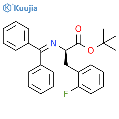 N-(Diphenylmethylene)-2-fluoro-D-phenylalanine 1,1-dimethylethyl ester structure