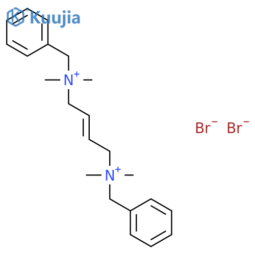 2-Butene-1,4-diaminium, N,N,N',N'-tetramethyl-N,N'-bis(phenylmethyl)-, dibromide structure