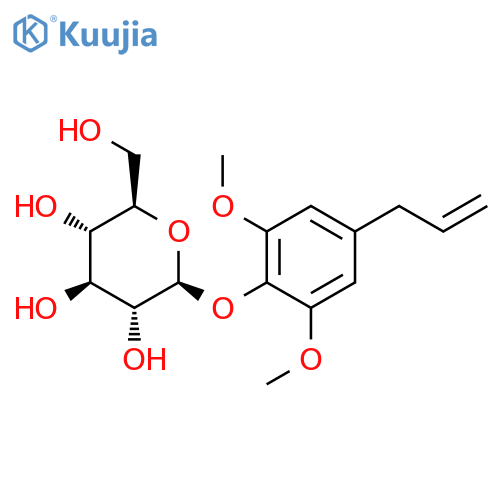 b-D-Glucopyranoside,2,6-dimethoxy-4-(2-propen-1-yl)phenyl structure