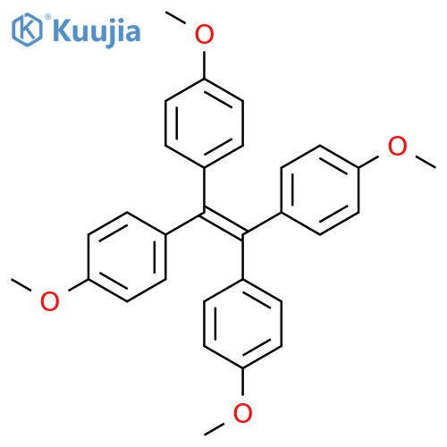 Benzene,1,1',1'',1'''-(1,2-ethenediylidene)tetrakis[4-methoxy- structure