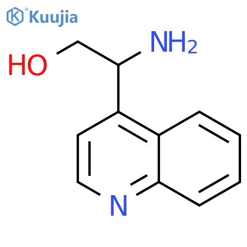 2-amino-2-(quinolin-4-yl)ethan-1-ol structure