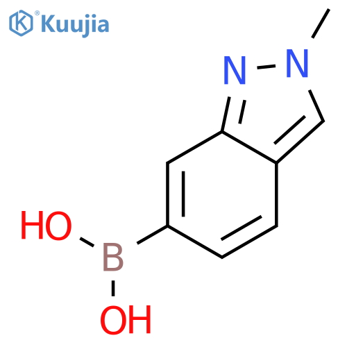 (2-Methyl-2H-indazol-6-yl)boronic acid structure