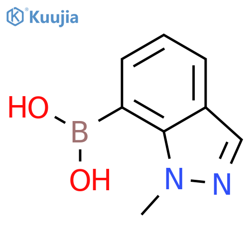 (1-methyl-1H-indazol-7-yl)boronic acid structure