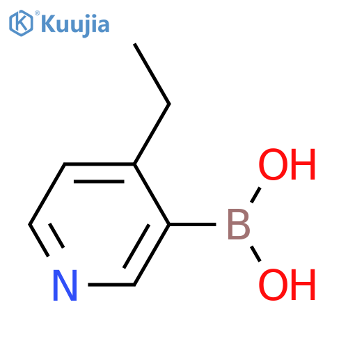 (4-Ethylpyridin-3-yl)boronic acid structure
