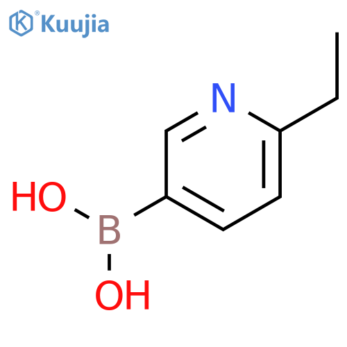 (6-Ethylpyridin-3-yl)boronic acid structure