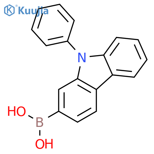 (9-Phenyl-9H-carbazol-2-yl)boronic acid structure