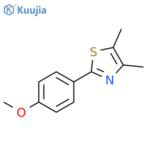 2-(4-Methoxyphenyl)-4,5-dimethylthiazole structure