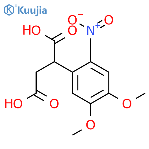 2-(4,5-Dimethoxy-2-nitrophenyl)succinic acid structure