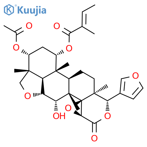 Deacylmeliacinol; 14β,15β-Epoxide, 1-tigloyl, 3-Ac structure