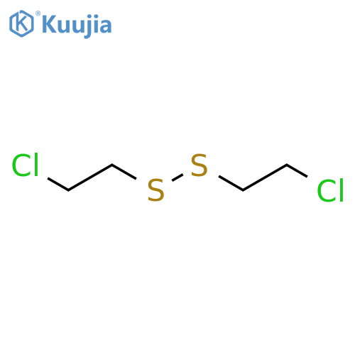 1-chloro-2-(2-chloroethyl)disulfanylethane structure