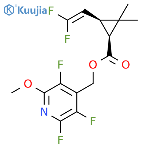 Cyclopropanecarboxylic acid, 3-(2,2-difluoroethenyl)-2,2-dimethyl-, (2,3,5-trifluoro-6-methoxy-4-pyridinyl)methyl ester, cis- structure