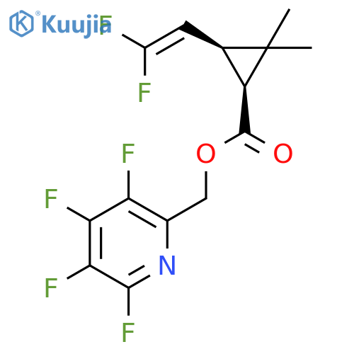 Cyclopropanecarboxylic acid, 3-(2,2-difluoroethenyl)-2,2-dimethyl-, (3,4,5,6-tetrafluoro-2-pyridinyl)methyl ester, cis- structure