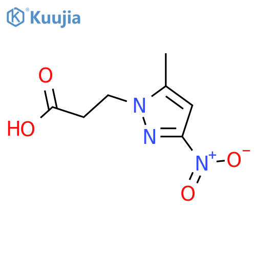 3-(5-methyl-3-nitro-1H-pyrazol-1-yl)propanoic acid structure