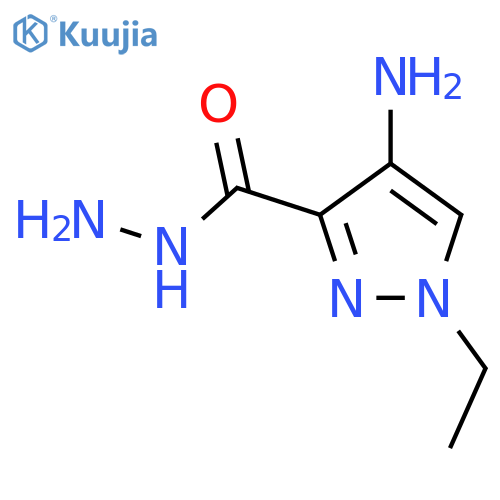 4-amino-1-ethyl-1H-pyrazole-3-carbohydrazide structure