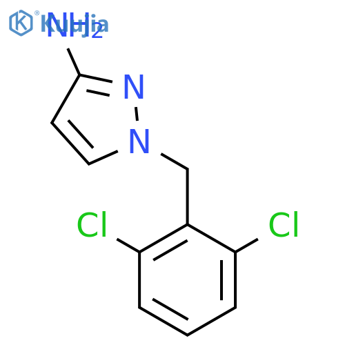 1-(2,6-Dichlorobenzyl)-1H-pyrazol-3-amine structure