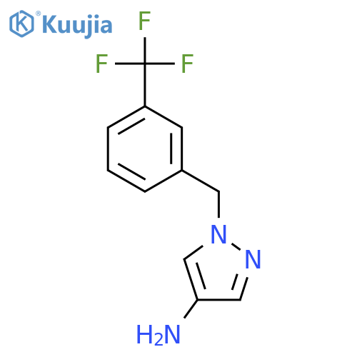 1-3-(Trifluoromethyl)benzyl-1H-pyrazol-4-amine structure