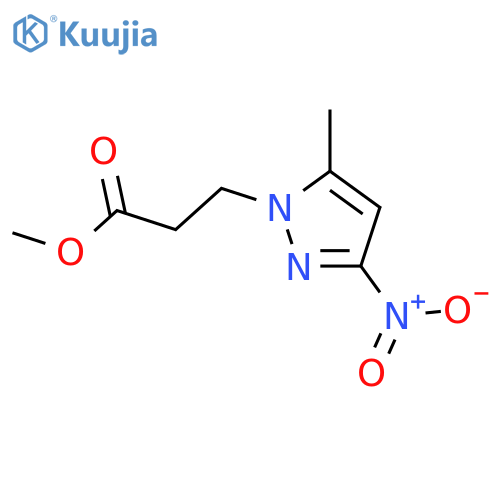 methyl 3-(5-methyl-3-nitro-1H-pyrazol-1-yl)propanoate structure