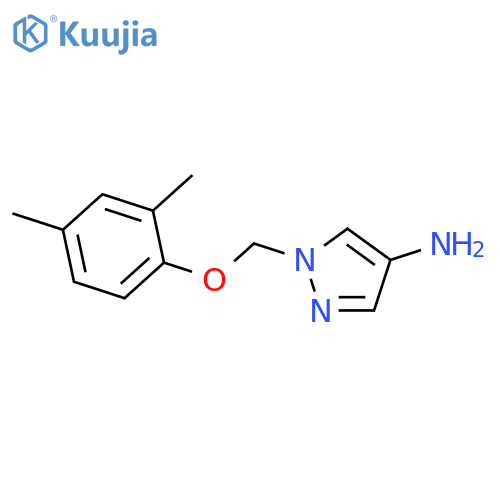 1-(2,4-dimethylphenoxy)methyl-1H-pyrazol-4-amine structure